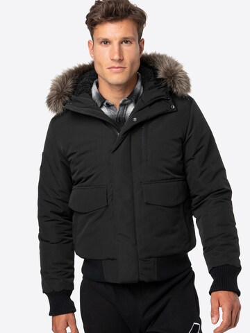 Superdry - Casaco meia-estação 'Everest' em preto: frente