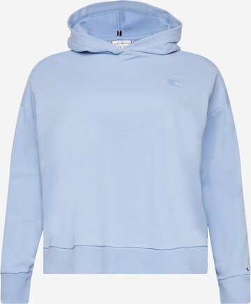 Sweat-shirt Tommy Hilfiger Curve en bleu : devant