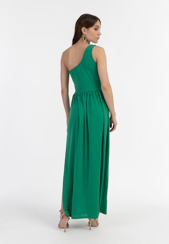 faina Evening Dress in Green
