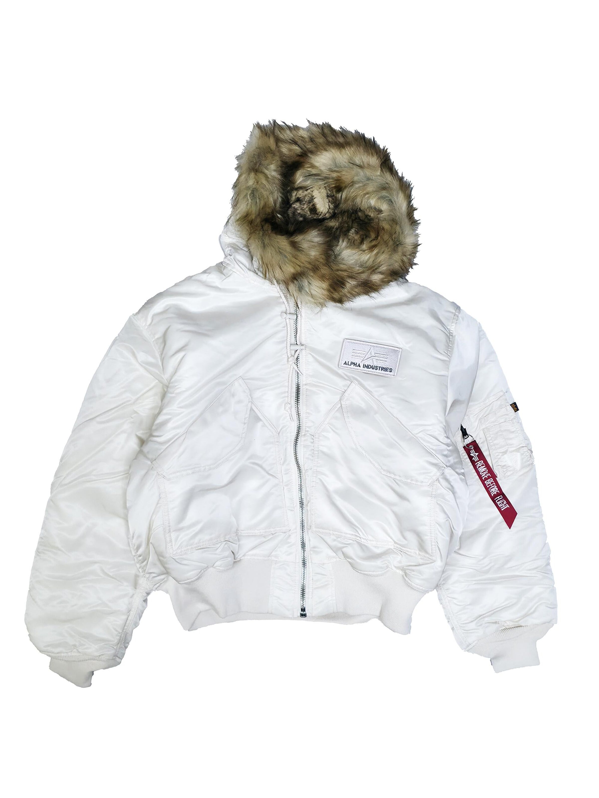 ALPHA INDUSTRIES Winterjacke '45P Custom'‌‌‌‌‌‌‌‌‌‌ in S in weiß, Produktansicht