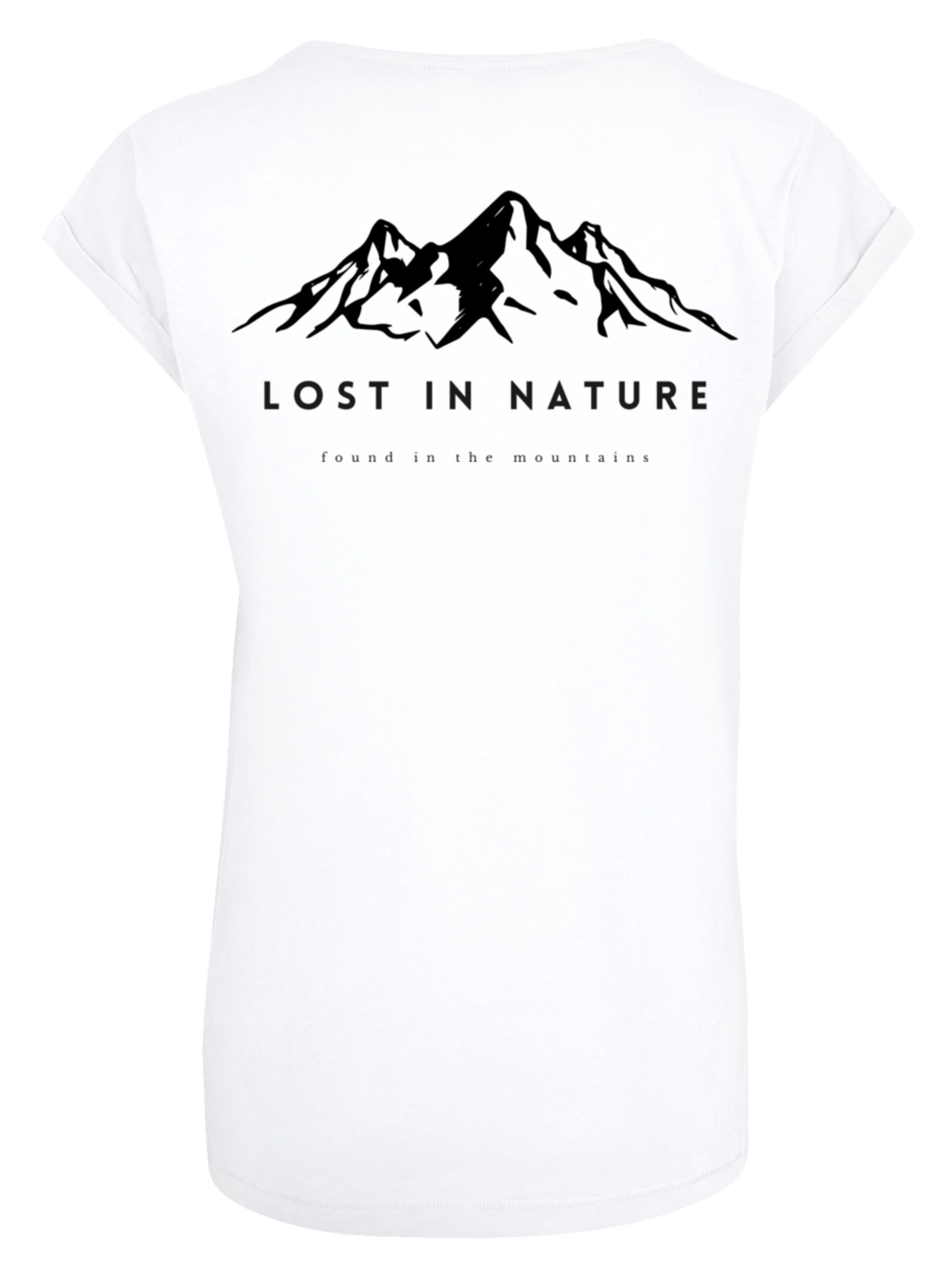 T-shirt 'Lost in nature' F4NT4STIC en blanc