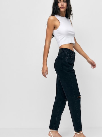 Regular Jeans de la Pull&Bear pe negru