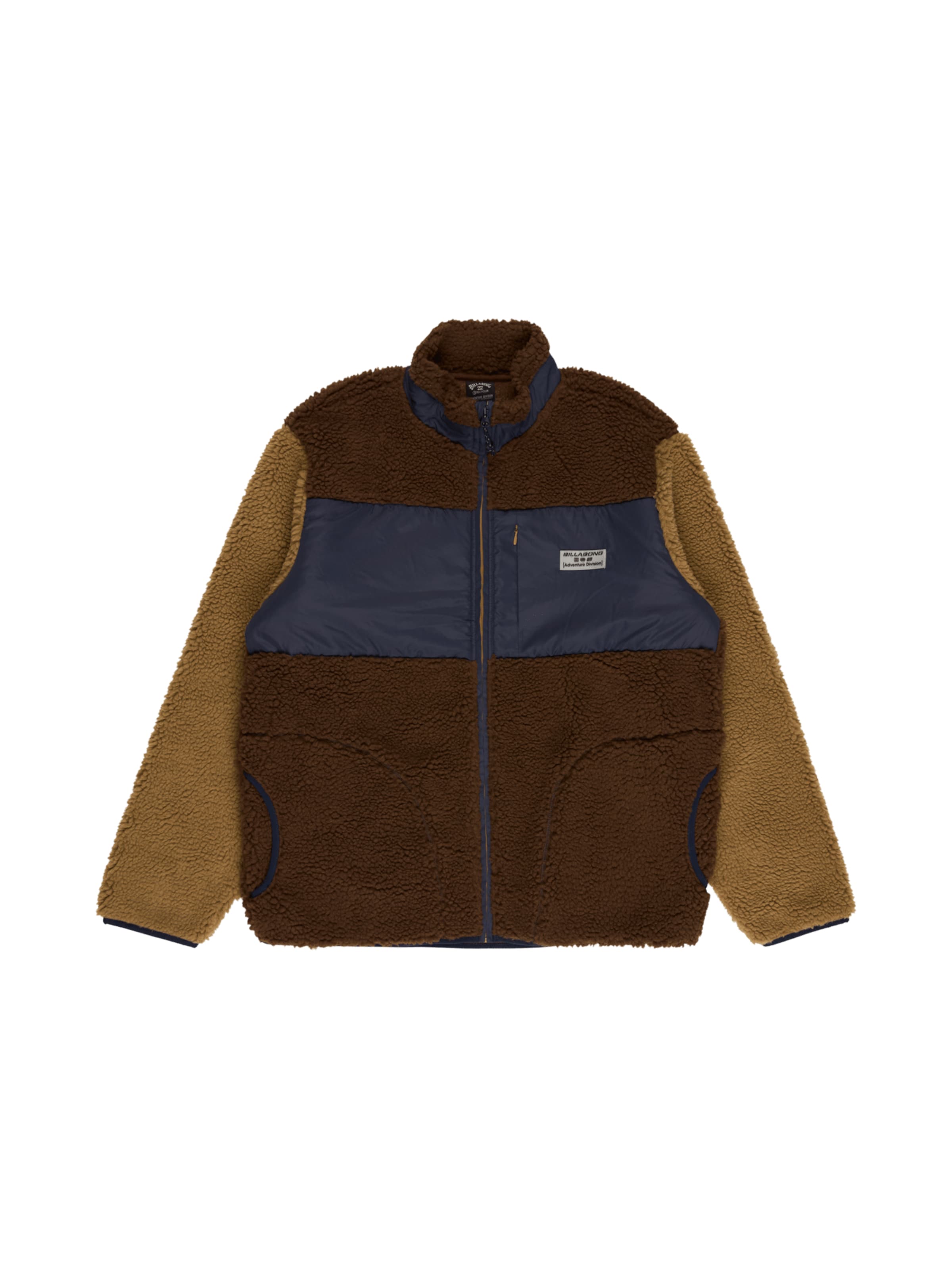 BILLABONG Fleece Jacket in Brown: front