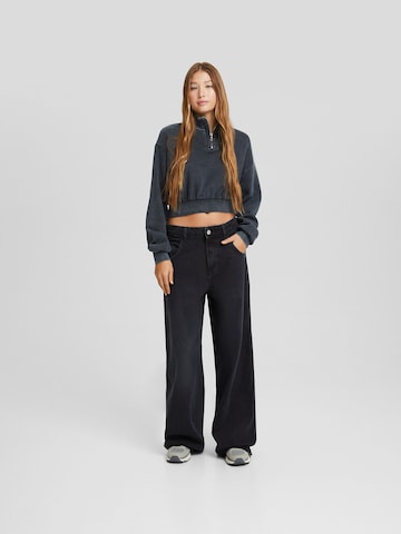 Wide Leg Jean Bershka en noir