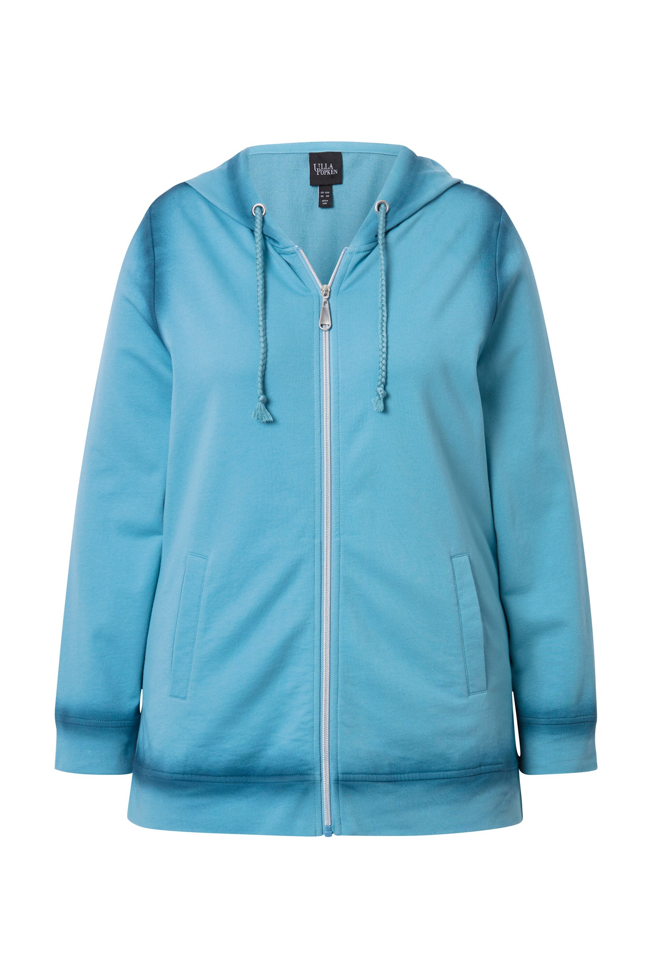 Ulla Popken Sweat jacket in Blue: front