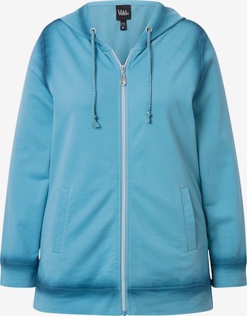 Ulla Popken Sweat jacket in Blue: front