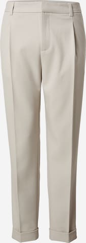 pilka DAN FOX APPAREL Standartinis Kelnės su kantu 'Dustin': priekis