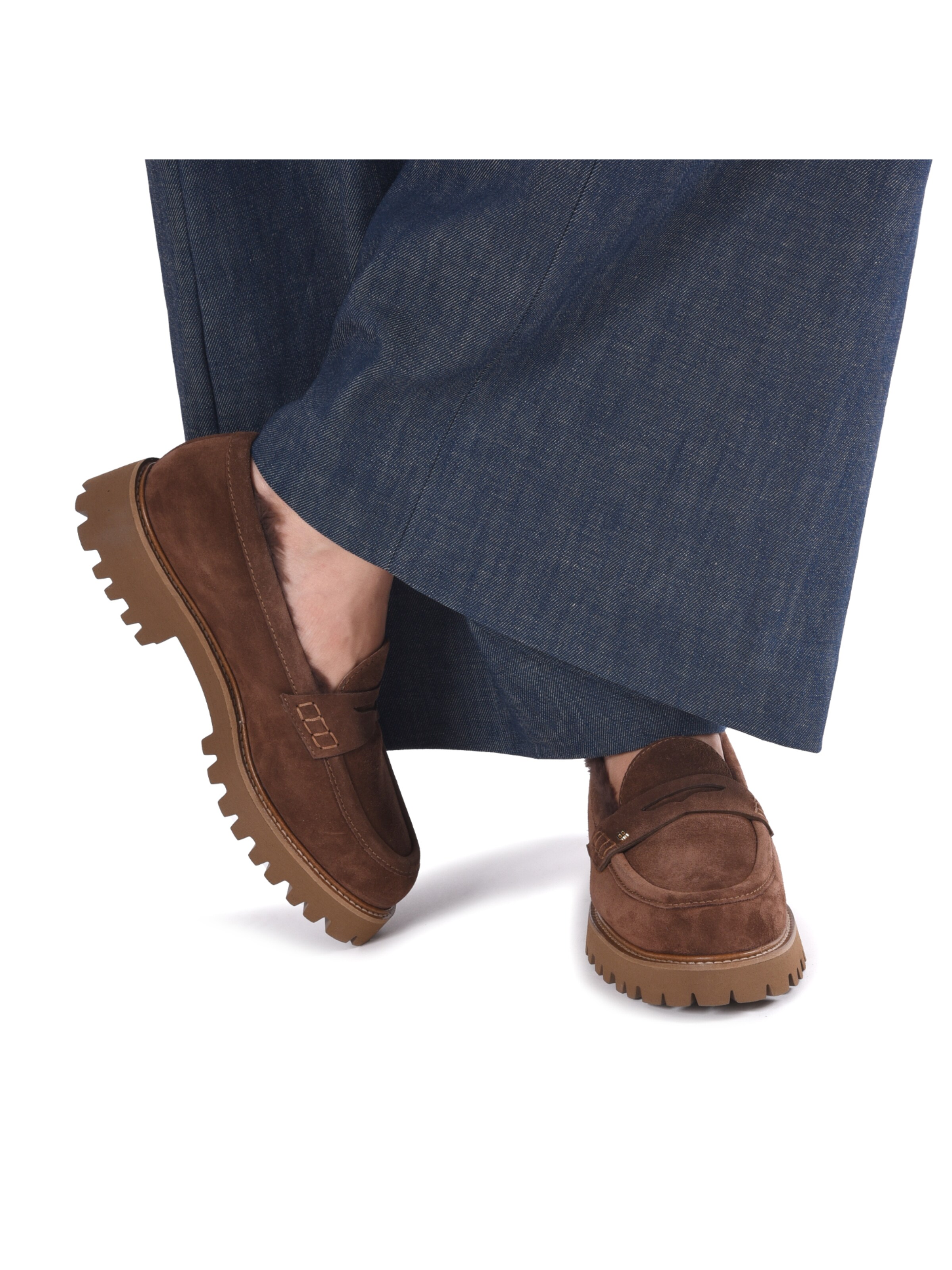 BALDININI Mocassins in Bruin: voorkant