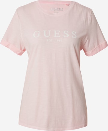 Tricou de la GUESS pe roz: față