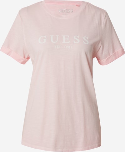 GUESS T-shirt en rose / blanc, Vue avec produit