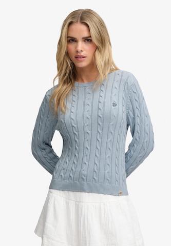 Pull-over 'Essentials' Superdry & Co en bleu : devant