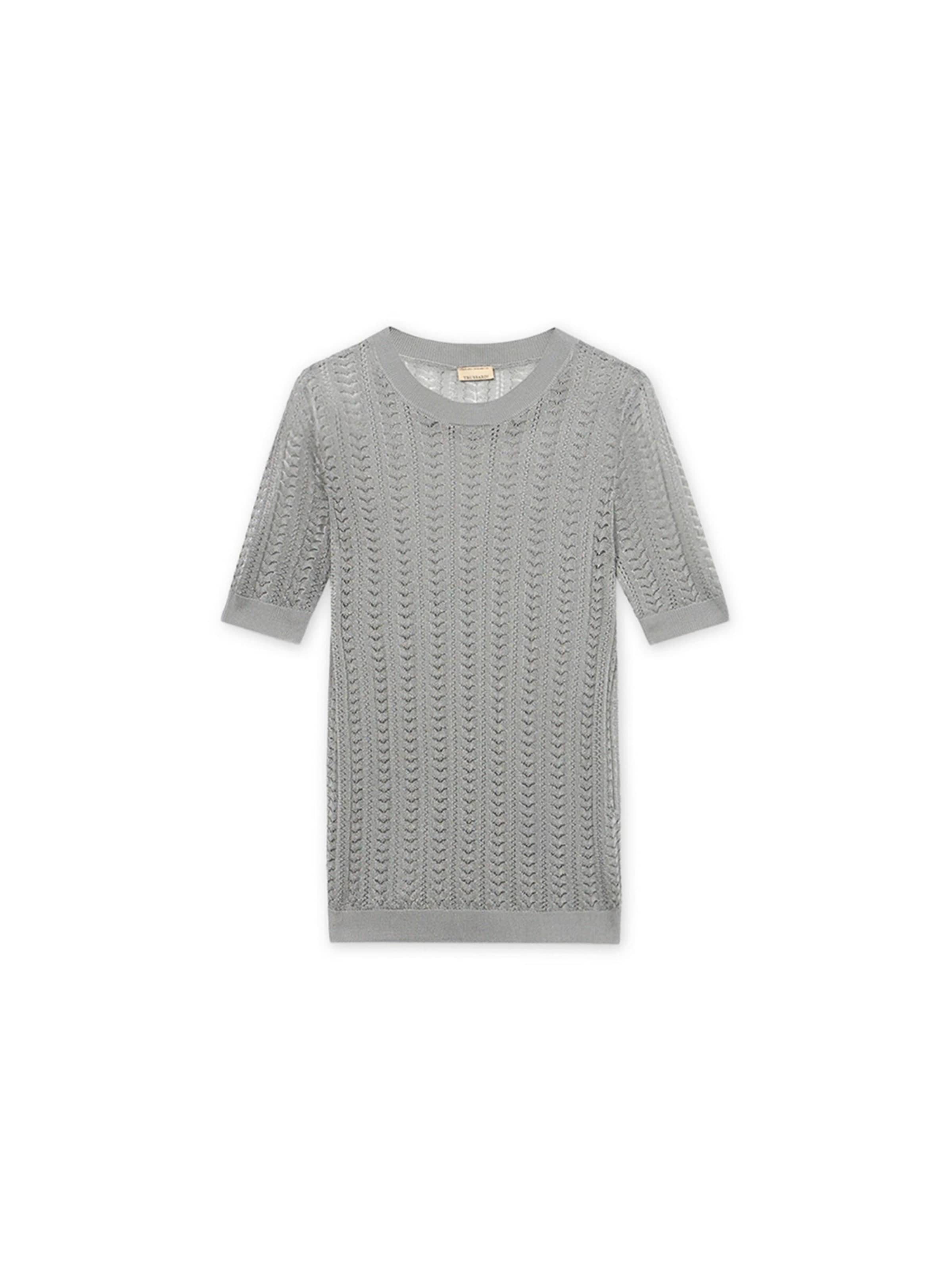 Trussardi Trui in Grijs: voorkant