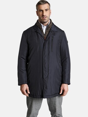 Charles Colby Winter Parka 'Earl Henry' in Blue: front