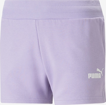 purpurinė PUMA Sportinės kelnės 'ESS 4': priekis