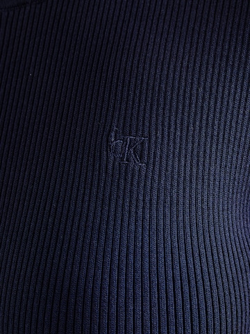 Calvin Klein Jeans Gebreide jurk in Blauw