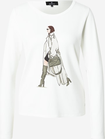 balta monari Marškinėliai: priekis