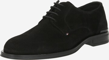 TOMMY HILFIGER Lace-Up Shoes in Black: front