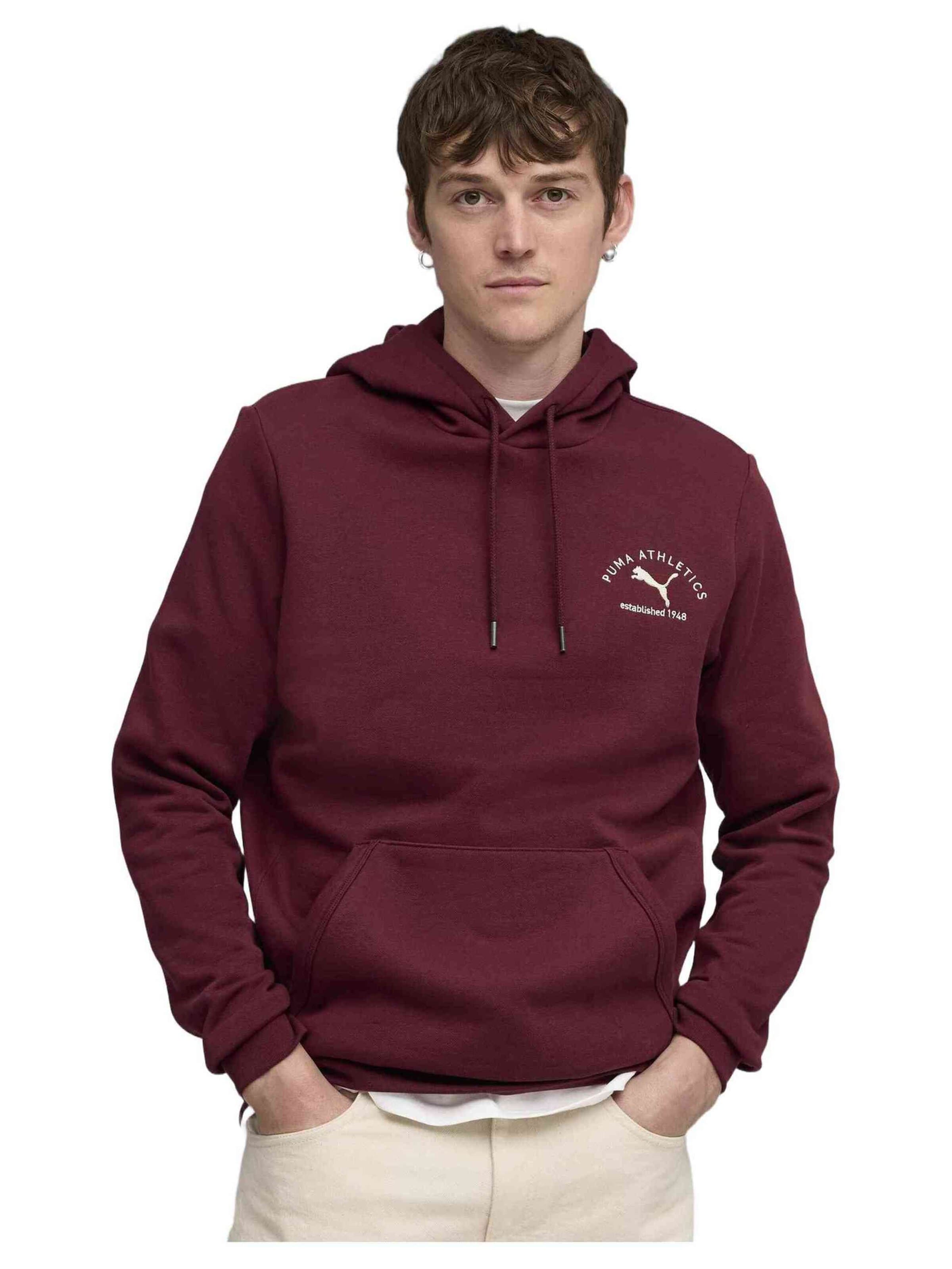 Pull-over de sport PUMA en violet : devant