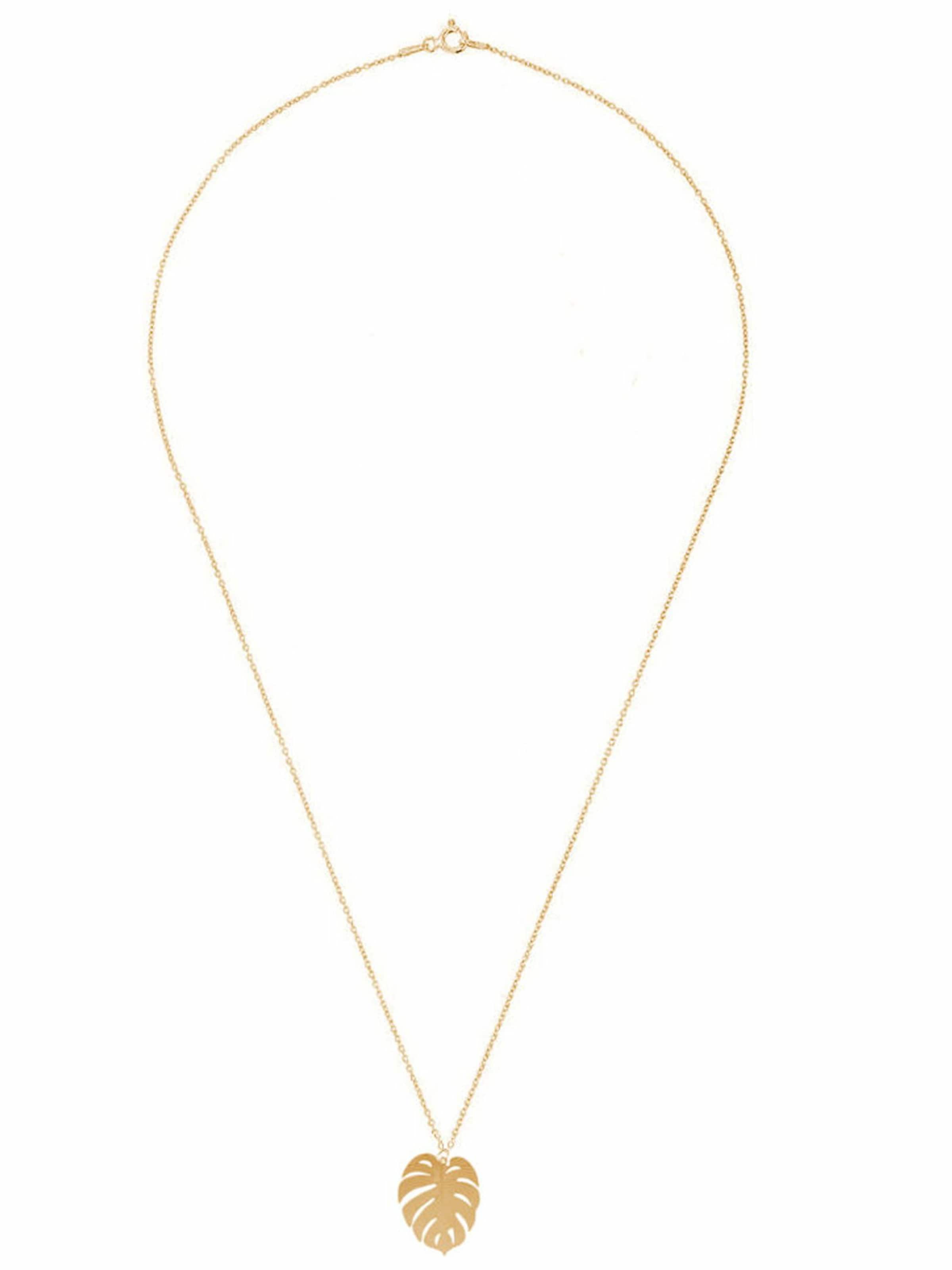 Gemshine Necklace in Gold: front