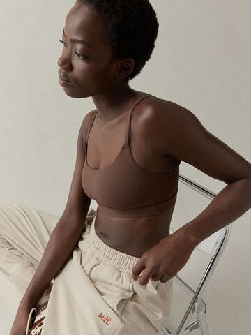 self. Bustier BH in Braun