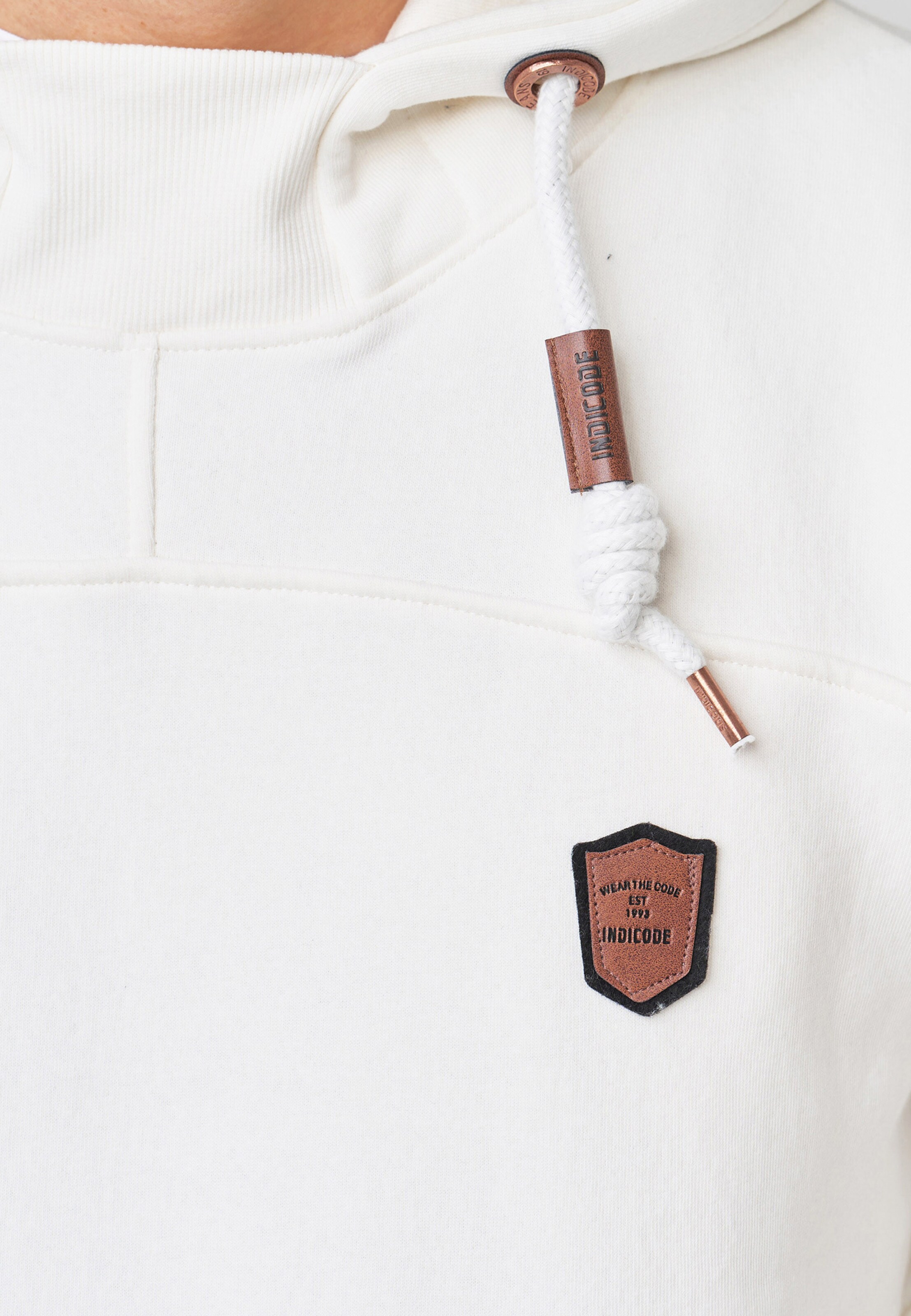 INDICODE JEANS Pullover 'Meza' in Weiß