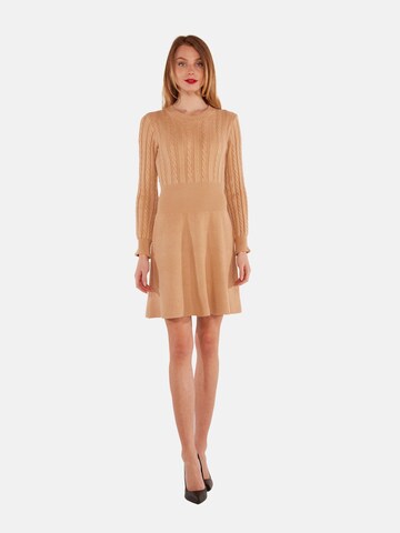 TOOche Strickkleid in Braun: Vorderseite