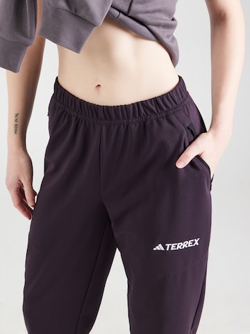 ADIDAS TERREX Tapered Workout Pants in Black