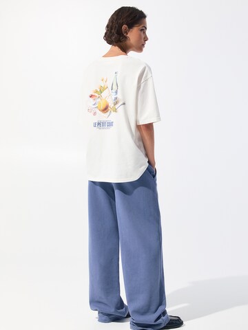 T-shirt Pull&Bear en blanc