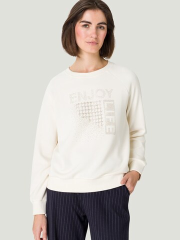 Sweat-shirt zero en beige : devant