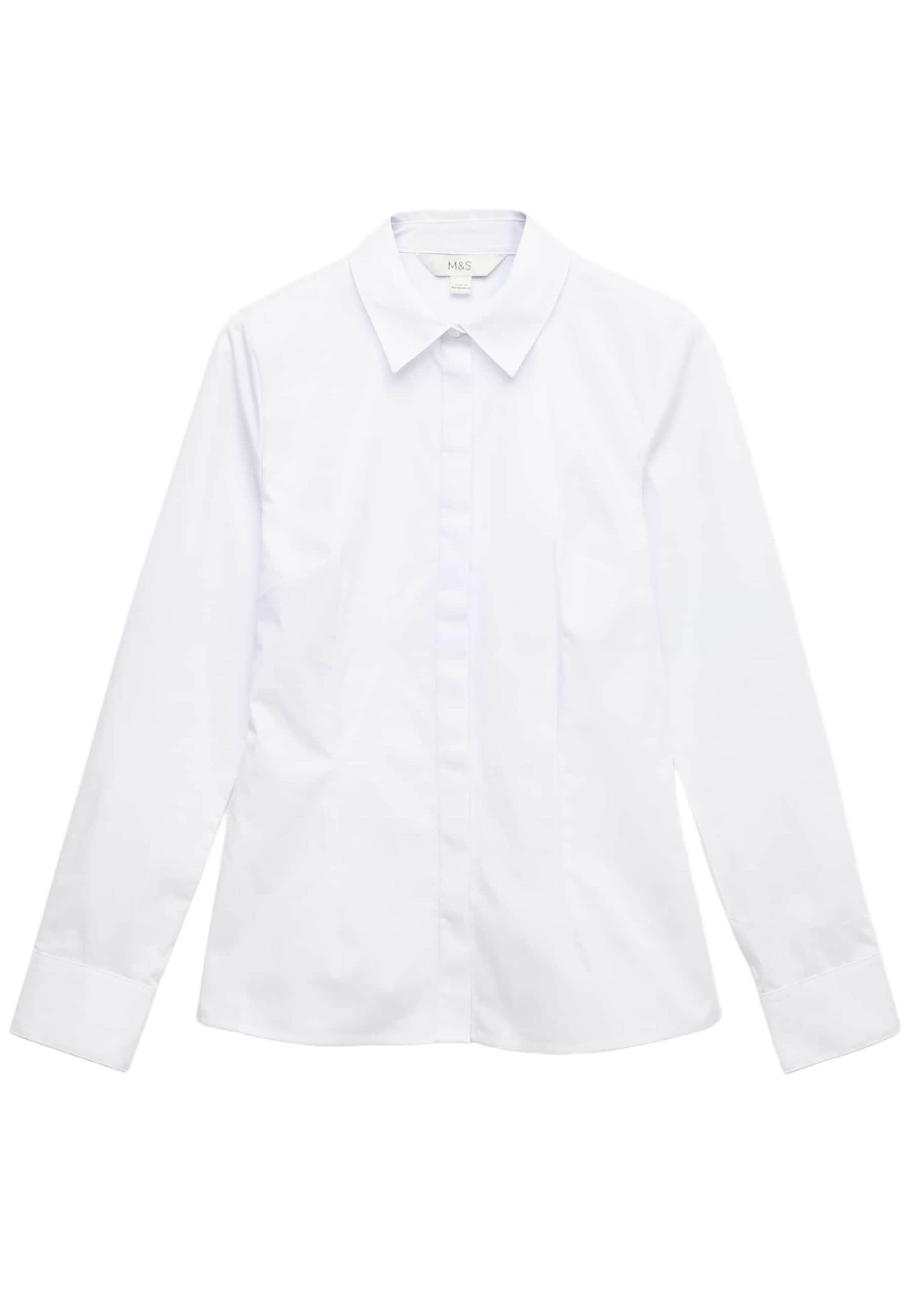 Chemisier Marks & Spencer en blanc : devant