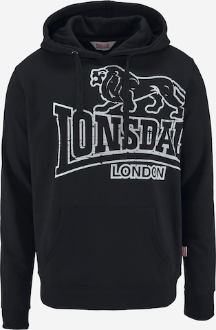 LONSDALE Collegepaita 'Tadley' värissä musta: etupuoli