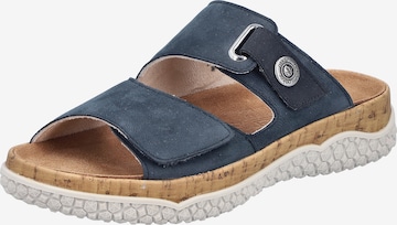 Mule Rieker en bleu : devant