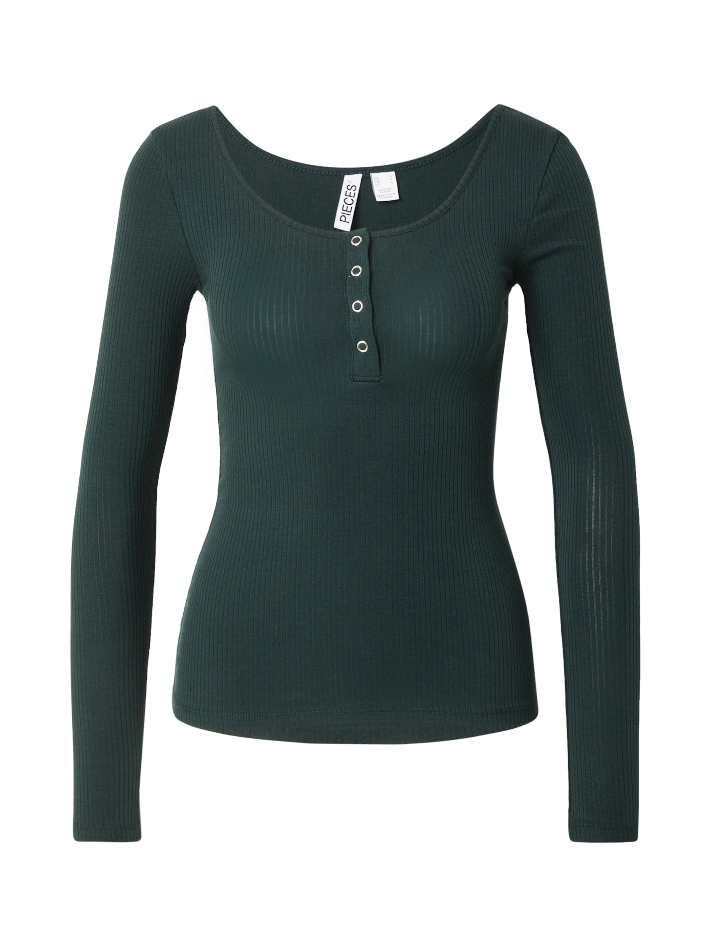 PIECES Shirt 'PCKITTE' in Green: front