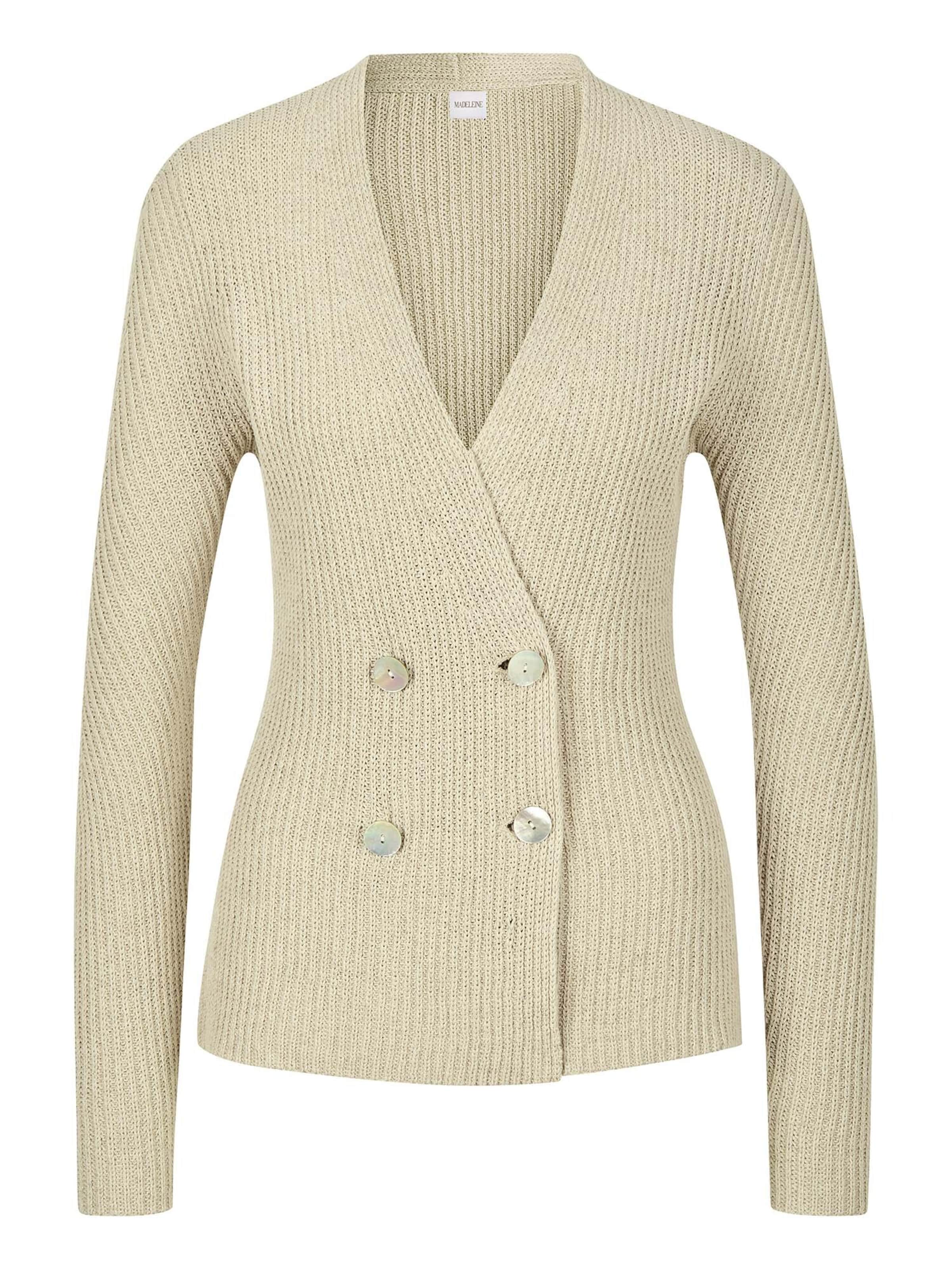 Cardigan MADELEINE en beige : devant
