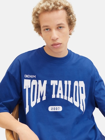 TOM TAILOR DENIM قميص بلون أزرق