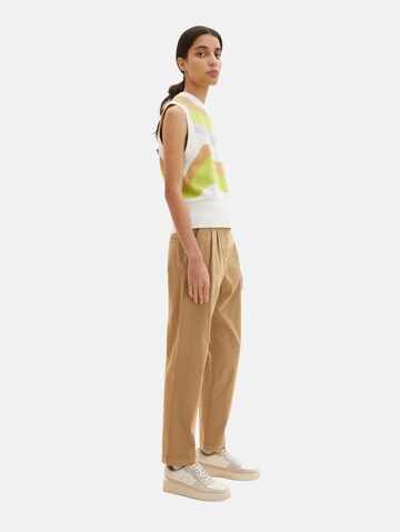 Coupe slim Pantalon chino TOM TAILOR en beige