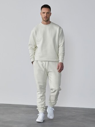 DAN FOX APPAREL teplákové nohavice 'Danilo' v bielej farbe
