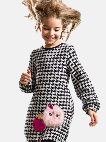 Robe 'Zizi Plush' Denokids en noir : devant