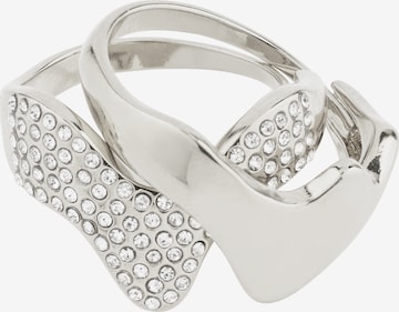 Pilgrim - Anel 'Connect' em prata: frente