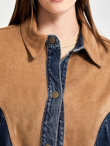 IT'S BASIC Oversized shirt in Blue