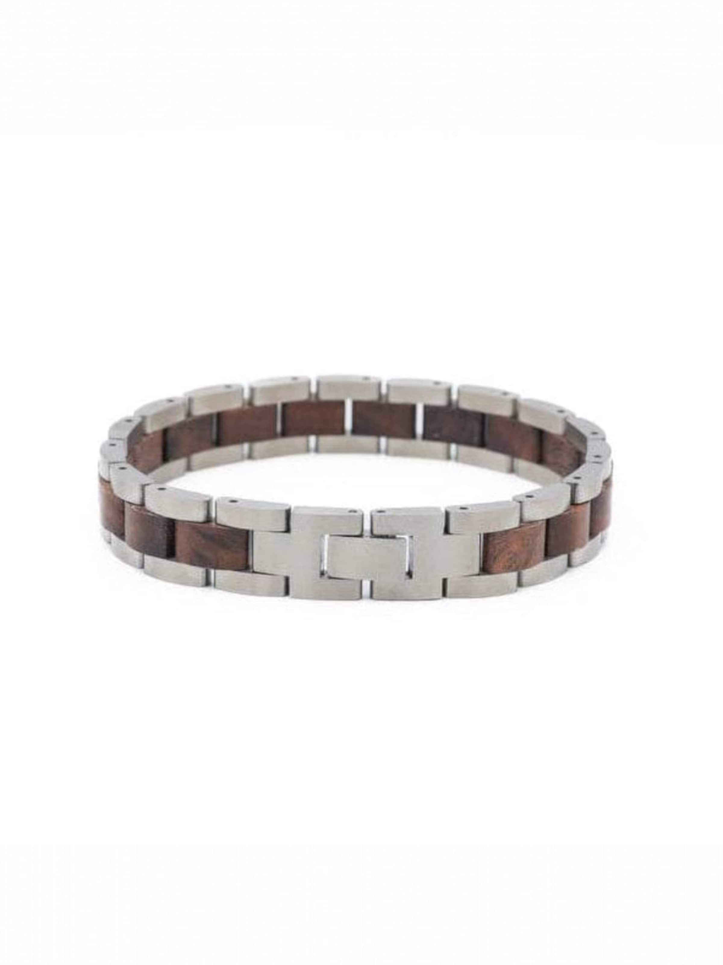 La Moda Me - Pulsera 'Vidar' en marrón: frente