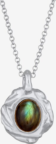 ELLI PREMIUM Halskette Edelsteinkette, Organic in Silber