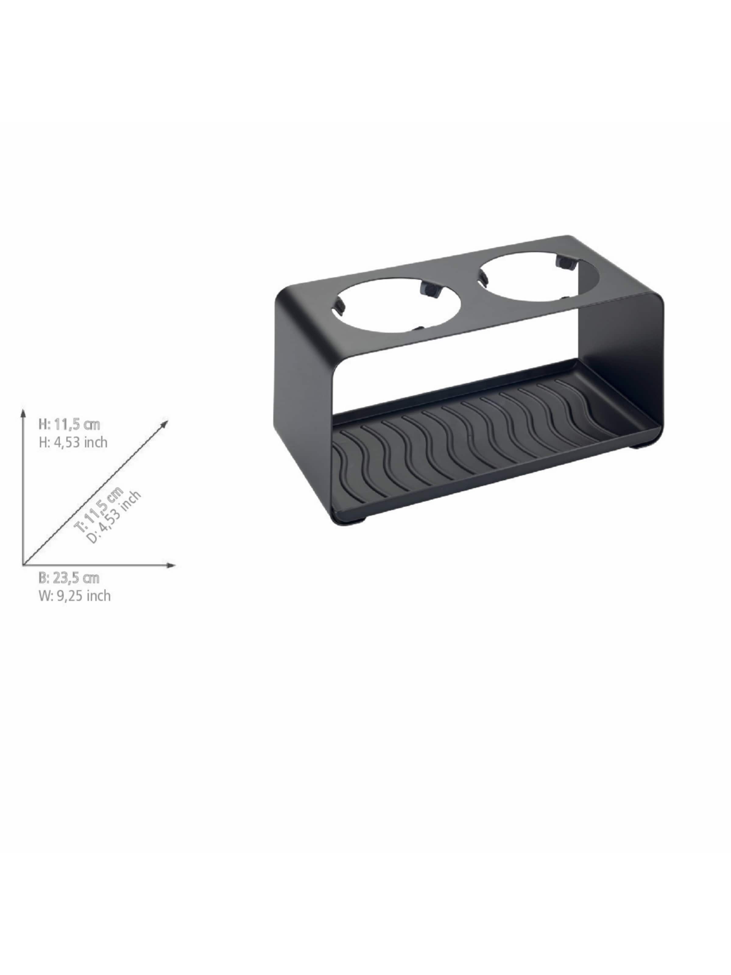 Wenko Shelf 'Wave' in Black