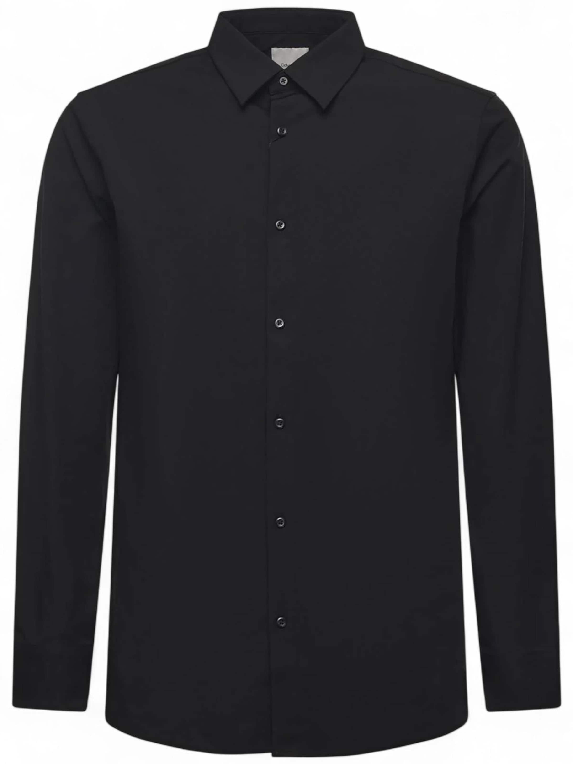 Calvin Klein - Camiseta en negro: frente