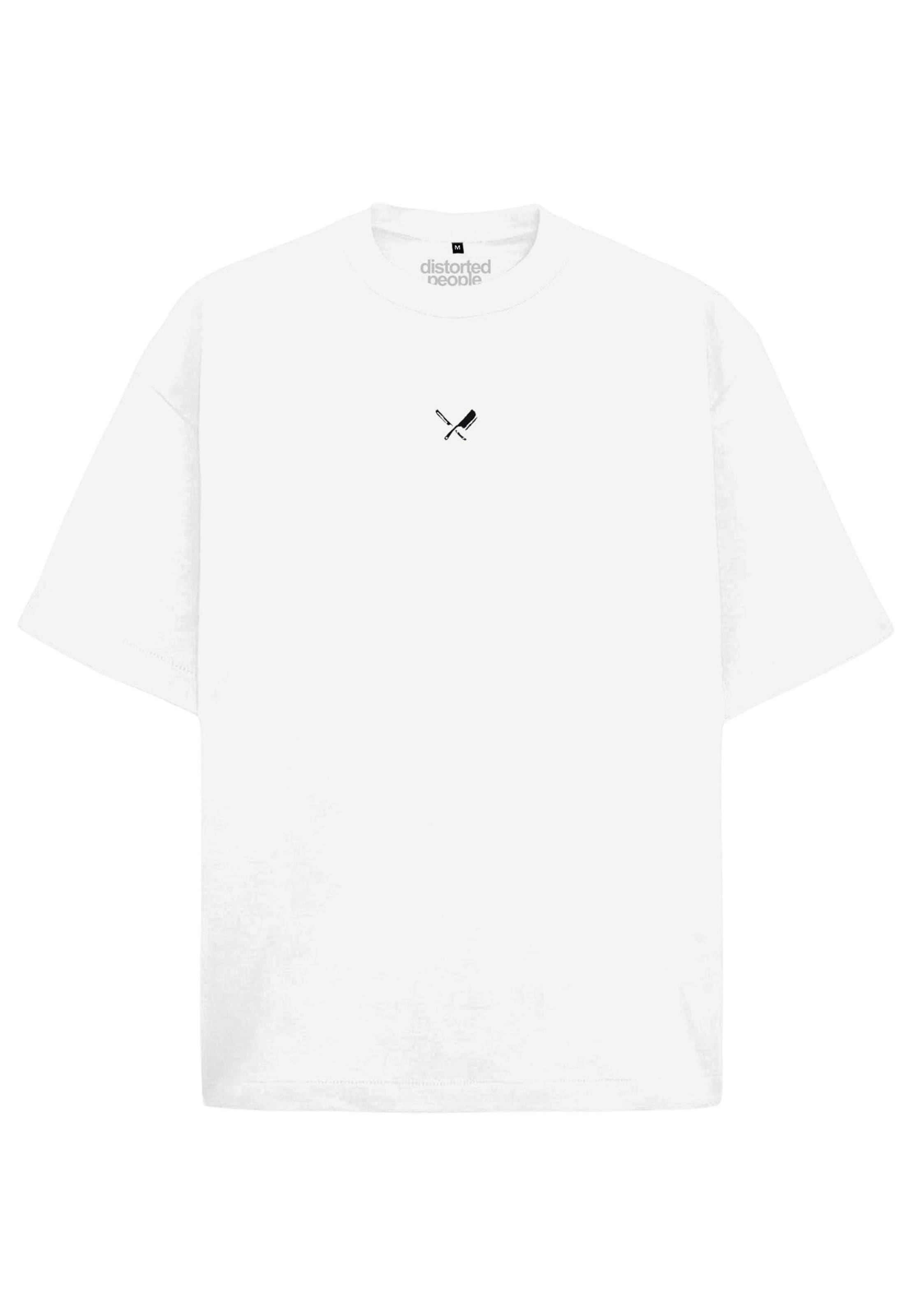 Distorted People T-Shirt 'Classic' in Weiß