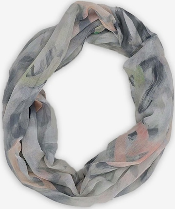 styleBREAKER Schlauchschal 'Loop mit Brushstroke Herz Muster' in Grau: Vorderseite