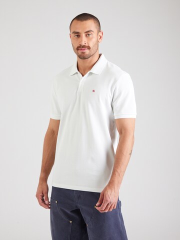 Calvin Klein Jeans Тениска в бяло: отпред