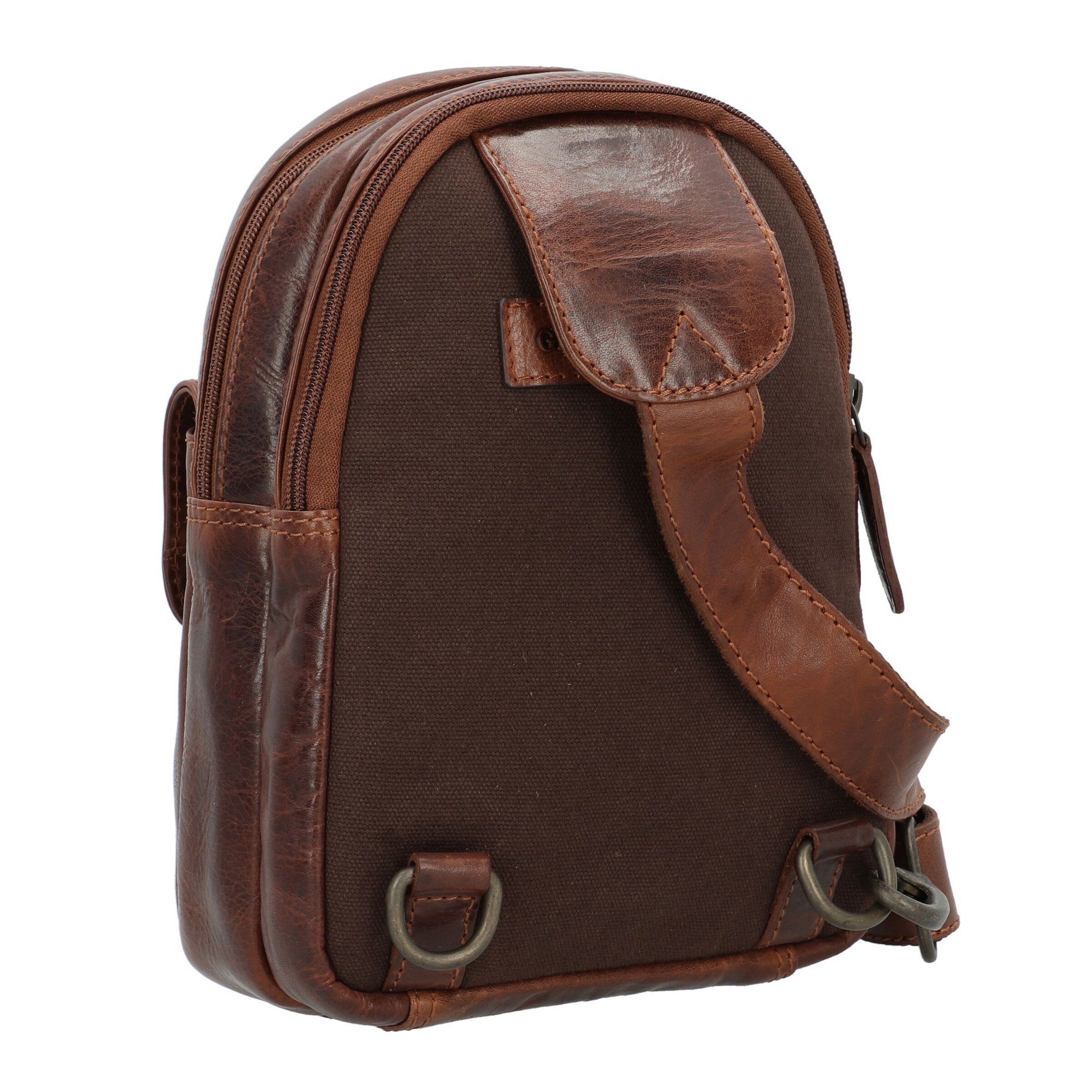 GREENBURRY Schoudertas 'Rugged' in Bruin