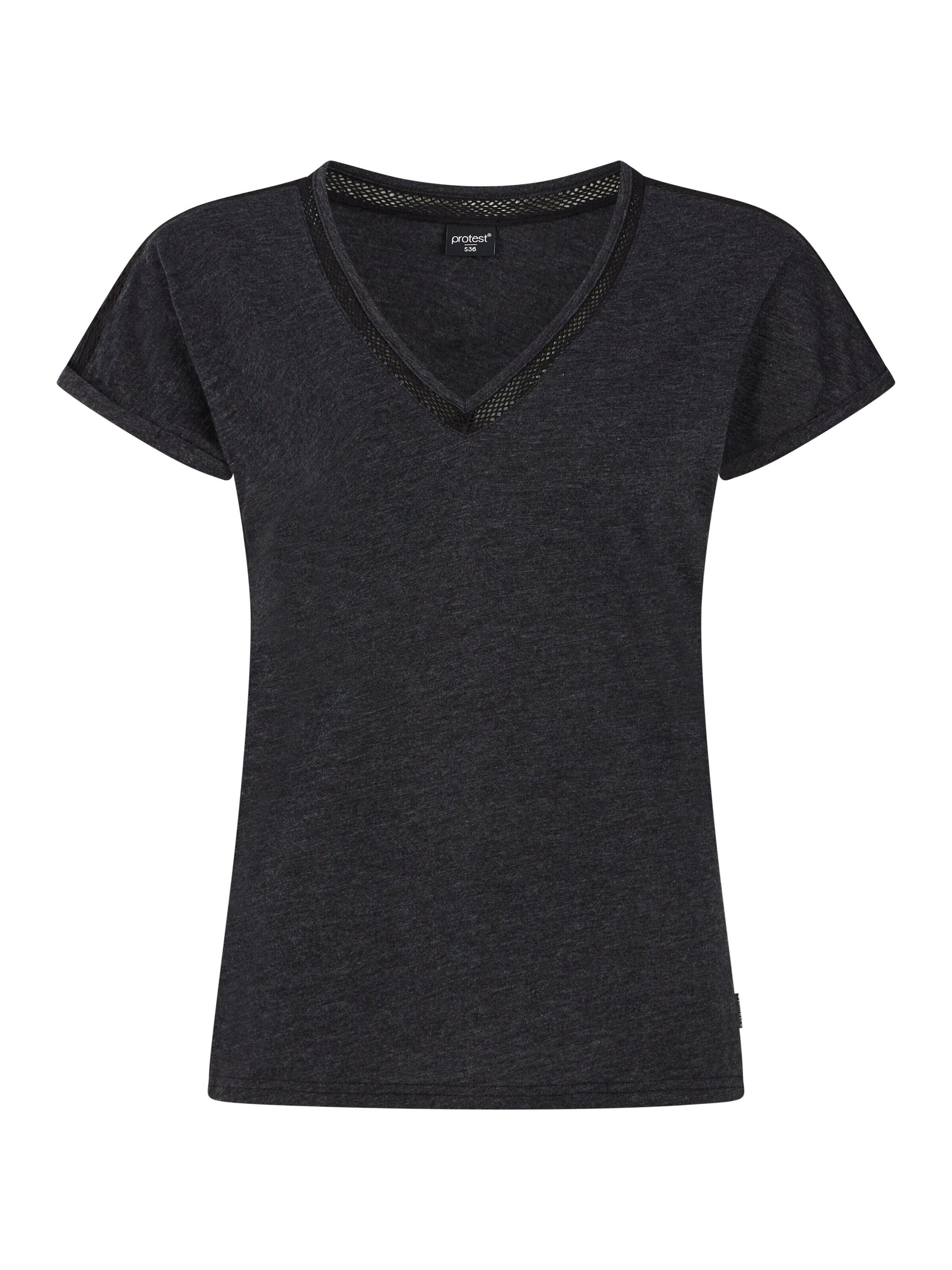 PROTEST Shirt 'PRTMondaysi' in Black: front
