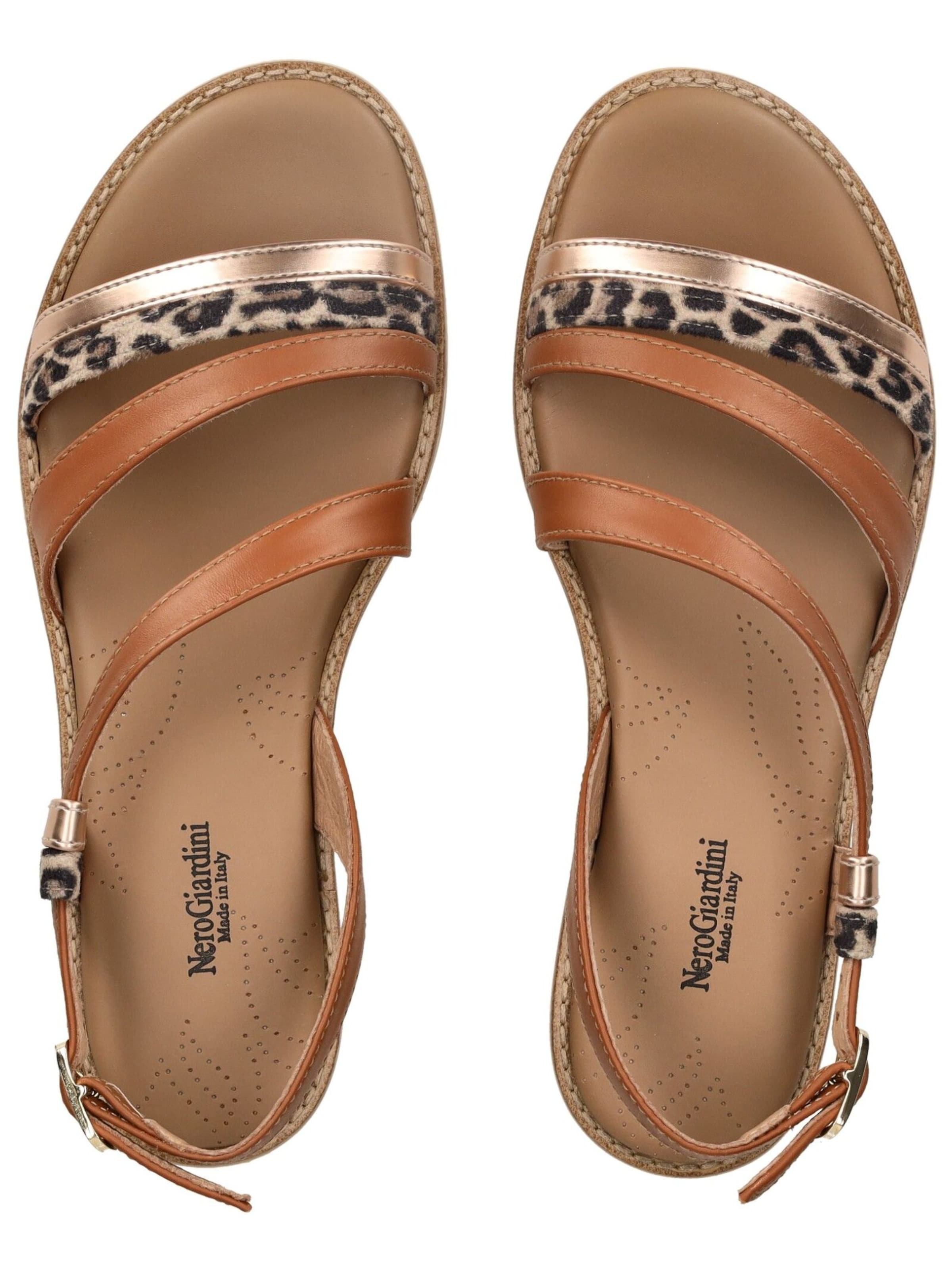Nero Giardini Sandalen met riem in Bruin